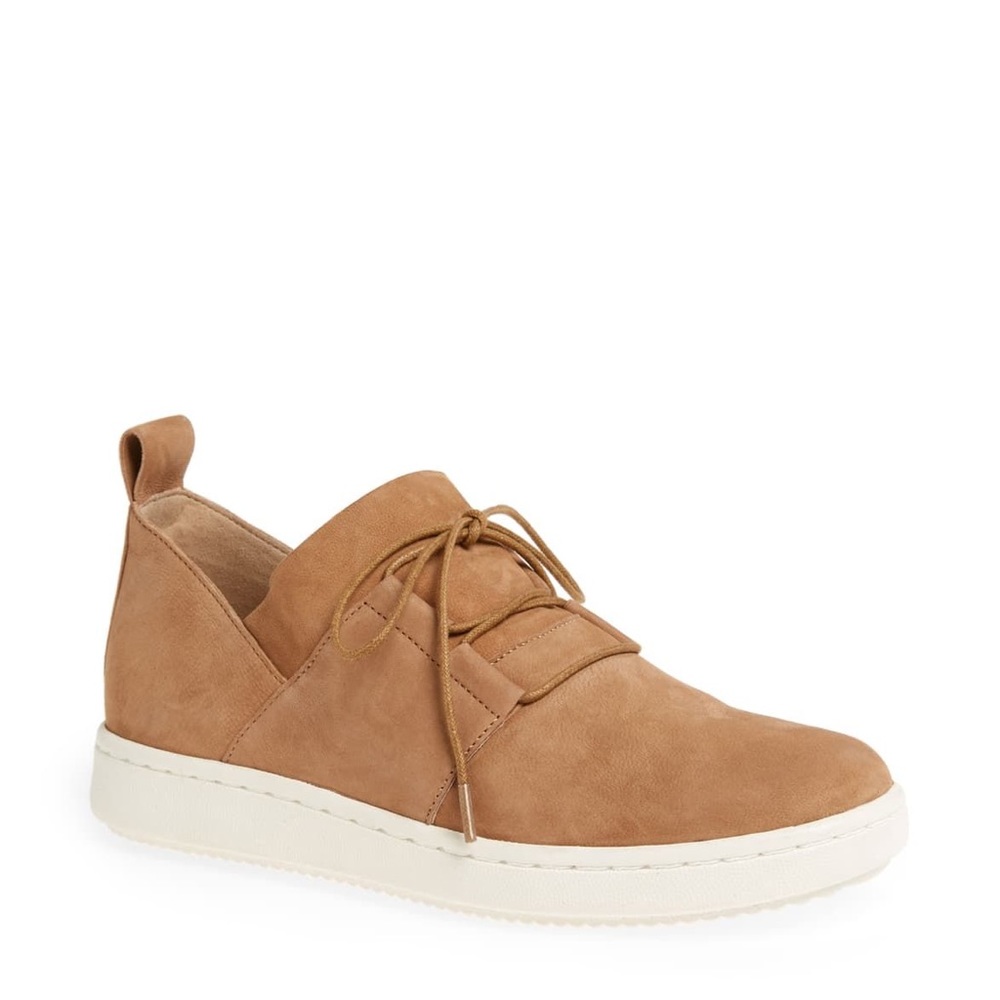 Eileen Fisher Tan Kipling Nubuck Leather Sneakers